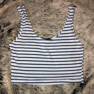 Striped crop top